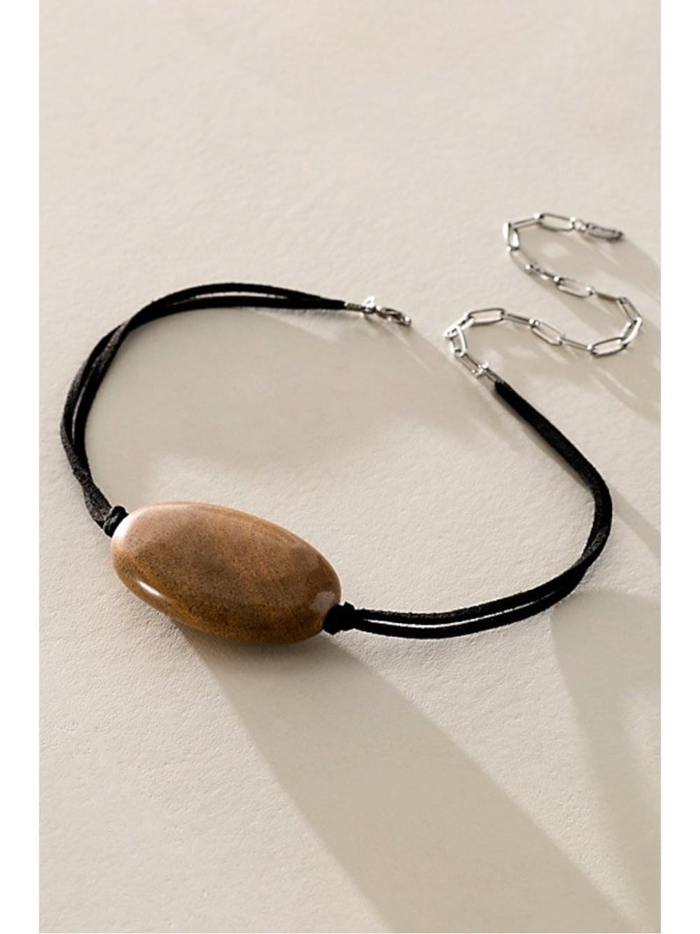 Free People Bohemian Borealis Semi Precious Stone Choker Necklace Natural NWT